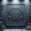2019 Lamborghini Huracan Performante Front View Metal Neon Car Wall Art - MTN0178