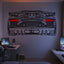 Aventador SVJ Back View Metal Neon Car Wall Art - MTN0262