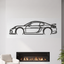 2016 Cayman GT4 981 Metal Car Wall Art front view