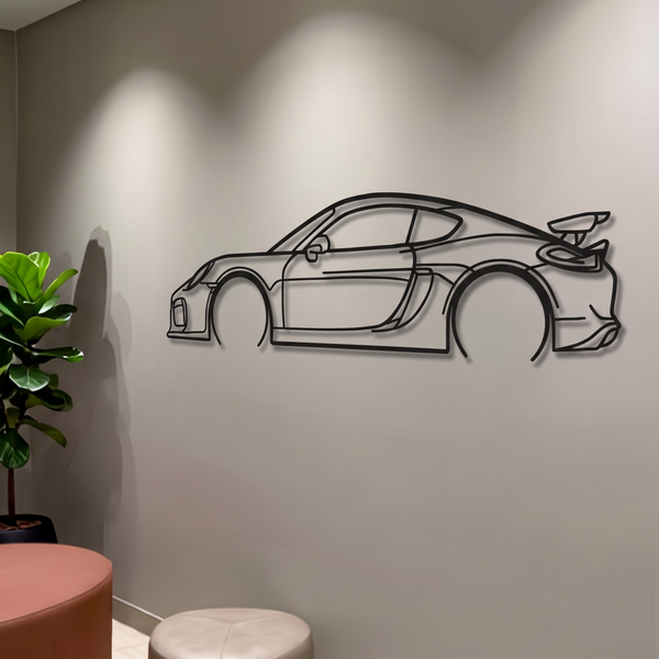2016 Cayman GT4 981 Metal Car Wall Art garage décor