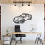 1978 911 SC Perspective Metal Car Wall Art front view