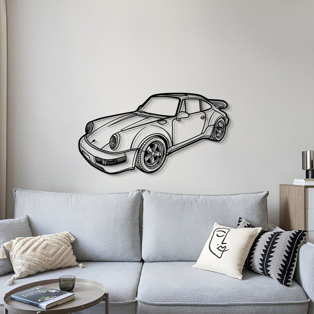 1978 911 SC Perspective Metal Car Wall Art detailed metal finish