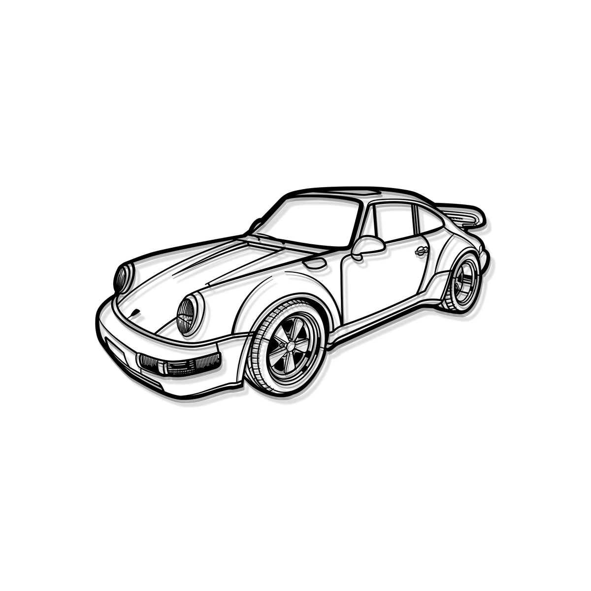 1978 911 SC Perspective Metal Car Wall Art – MTT1267