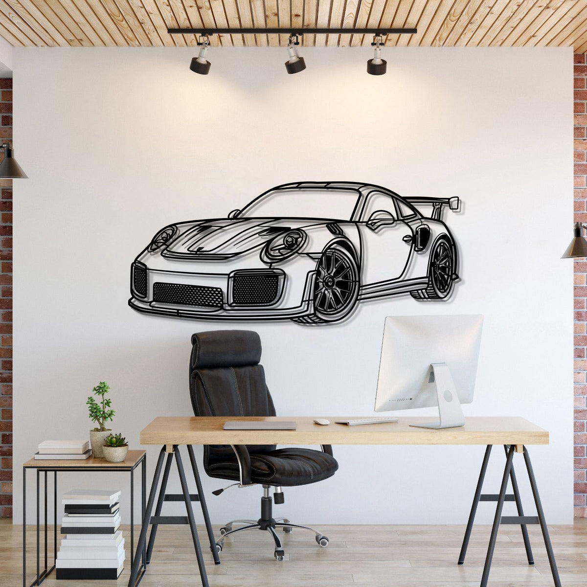 2018 911 GT2 RS Perspective Metal Car Wall Art front view Main image