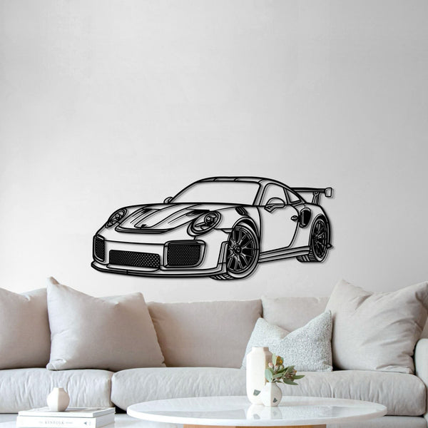 2018 911 GT2 RS Perspective Metal Car Wall Art garage décor