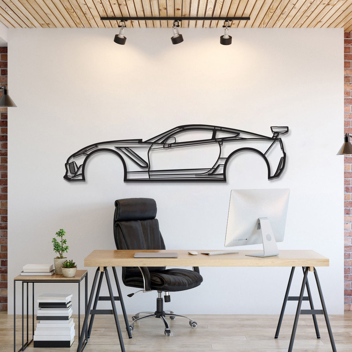 2019 Corvette ZR1 3ZR Metal Car Wall Art - MT0653 Main image