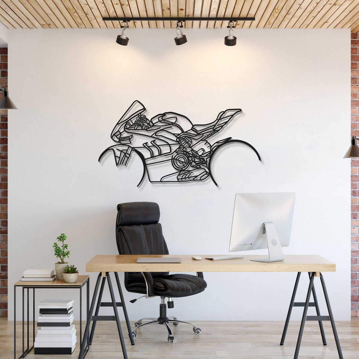 V4SP Metal Motorcycle Wall Art - MT1105 Main image