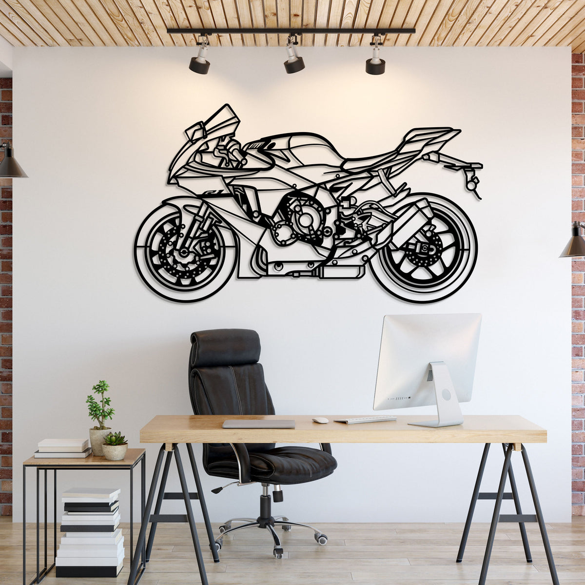 2024 YZF-R1 Metal Motorcycle Wall Art - MT1424 Main image
