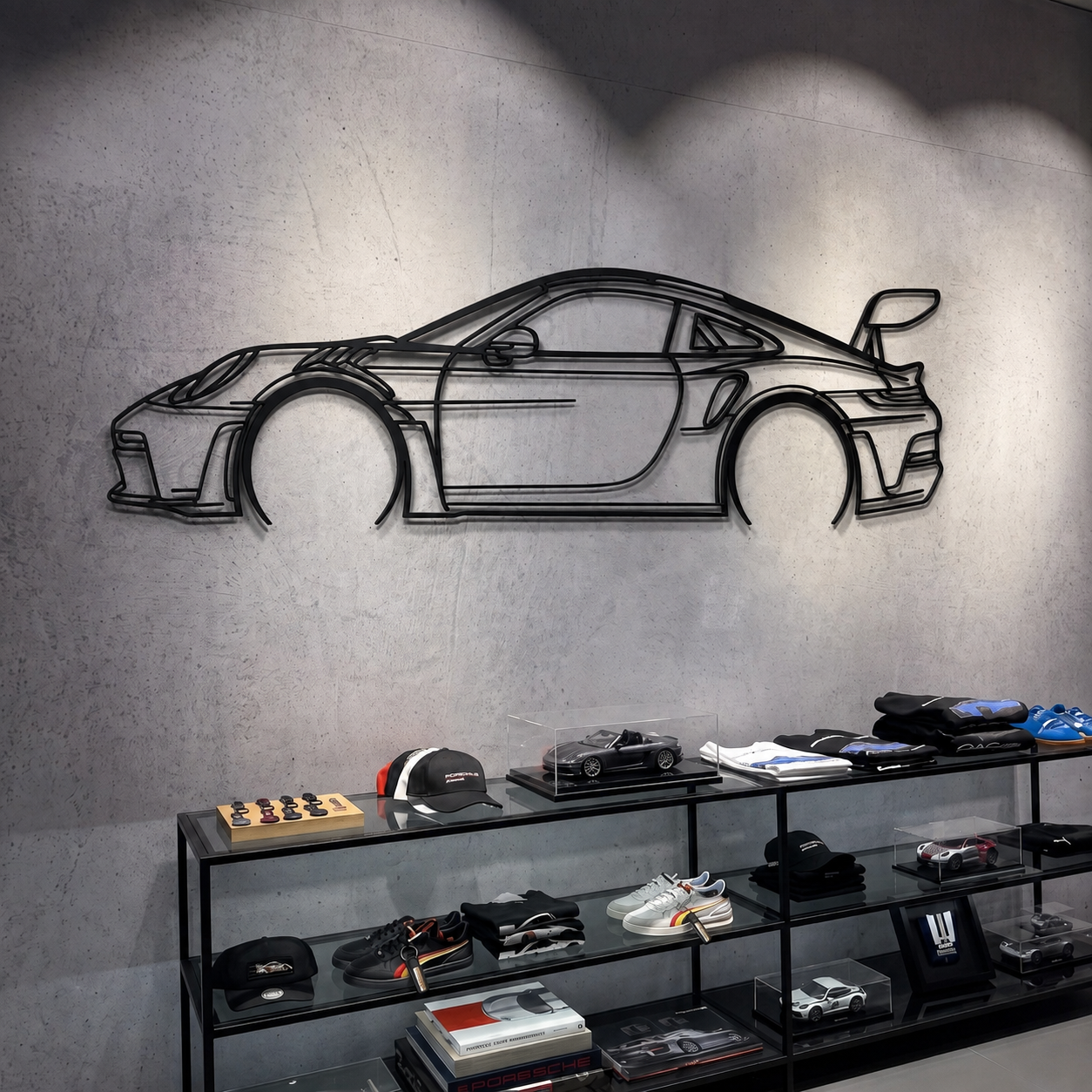 911 GT3 RS Model 992 Detailed Metal Car Wall Art - MT0859 Secondary image