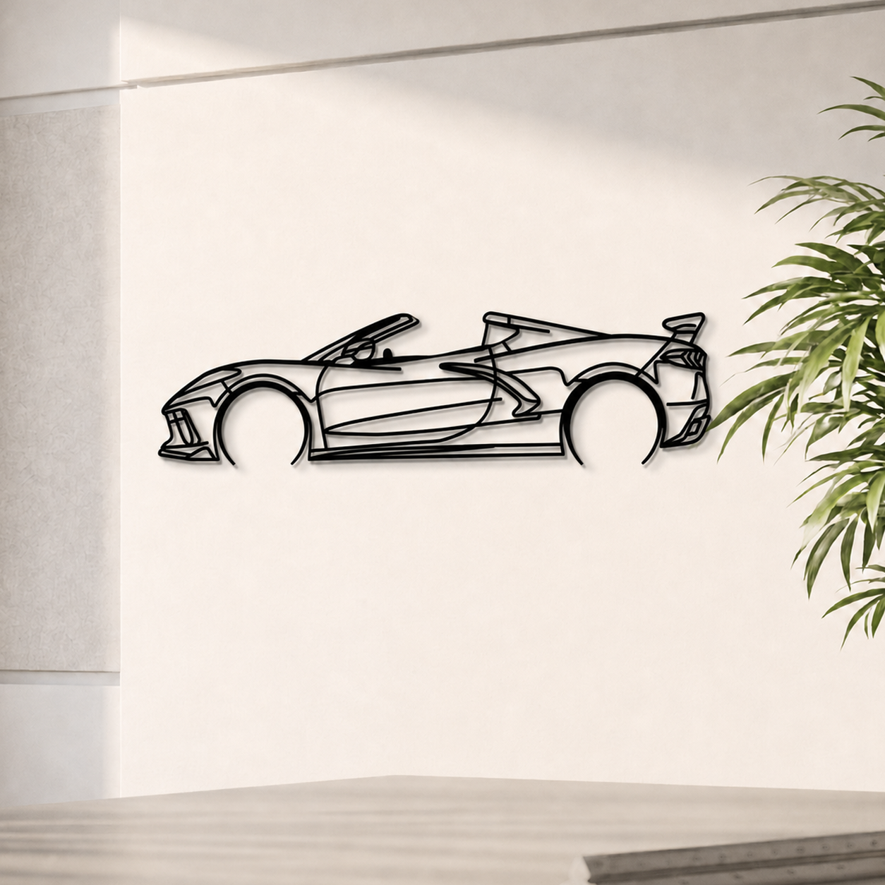 Corvette C8 Detailed Metal Car Wall Art – MTT632 Secondary image