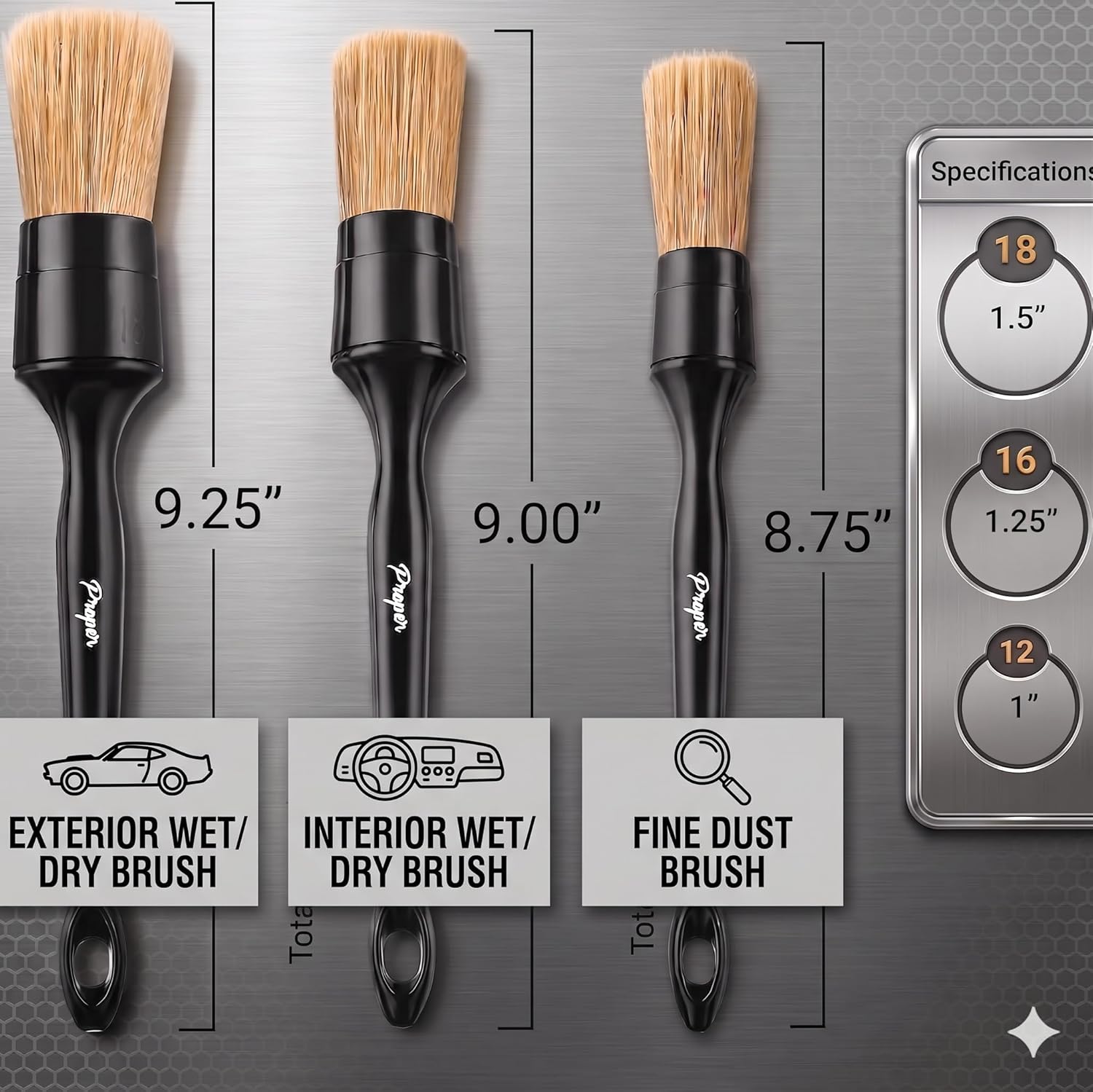 Boars Hair Detailing Brushes