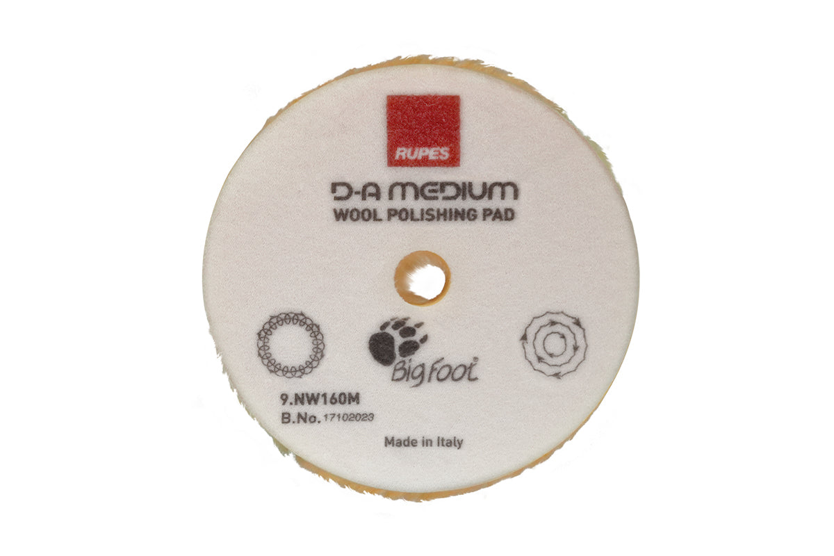 RUPES D-A Medium Wool Polishing PaD 9.NW130M - 5" Yellow Secondary image