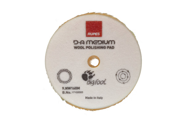 RUPES D-A Medium Wool Polishing PaD 9.NW130M - 5" Yellow