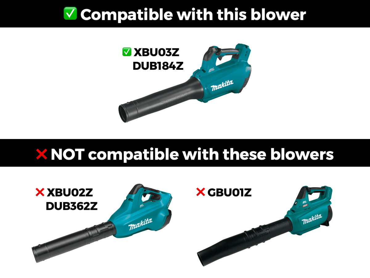 STUBBY Car Drying Nozzle for Makita 18V LXT Leaf Blower installation guide