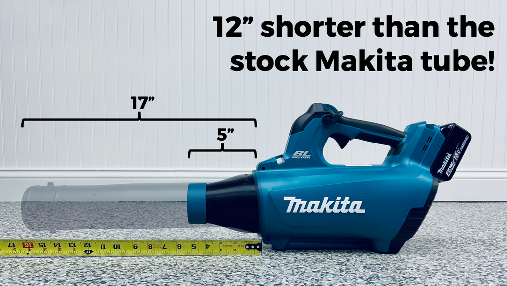 STUBBY Car Drying Nozzle for Makita 18V LXT Leaf Blower side view