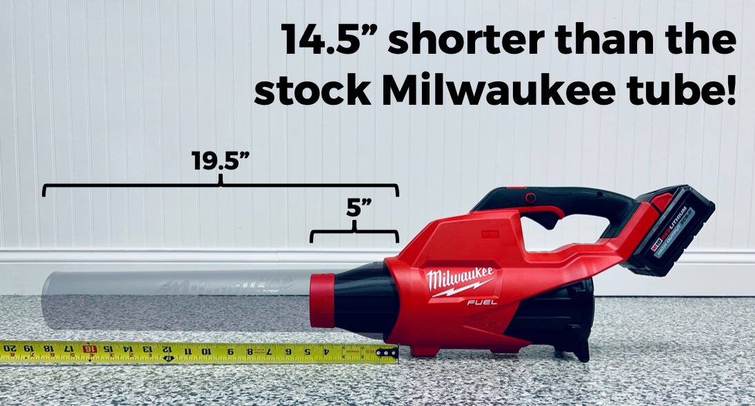 STUBBY® Car Drying Nozzle for Milwaukee M18 FUEL Gen I & II Single Battery Leaf Blowers (2724-20 & 2728-20) Secondary image