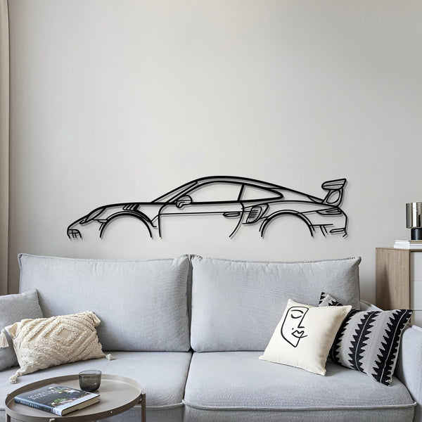 911 GT3 RS Model 991 Metal Car Wall Art detailed metal finish