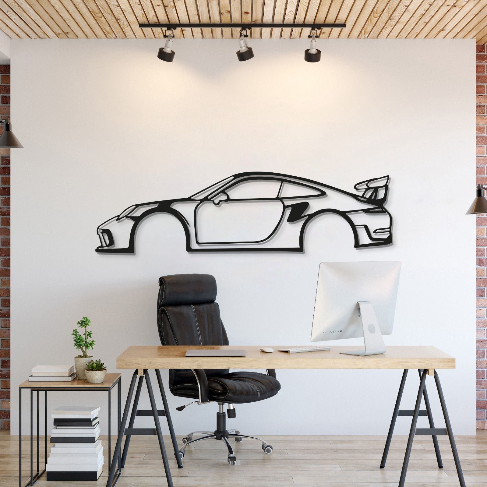 911 GT3 RS Metal Car Wall Art - MT0857