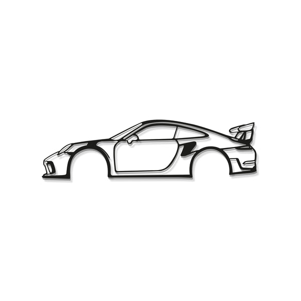 911 GT3 RS Metal Car Wall Art - MT0857