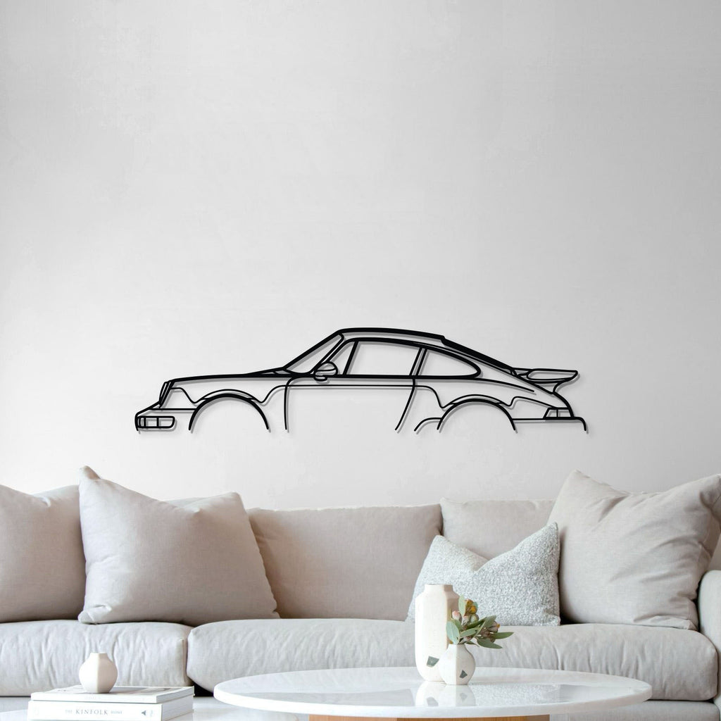 911 Turbo Model 964 Metal Car Wall Art garage décor