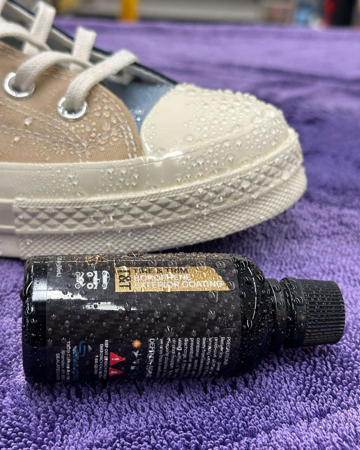 ATOM PRO Ceramic Coating hydrophobic water beading effect