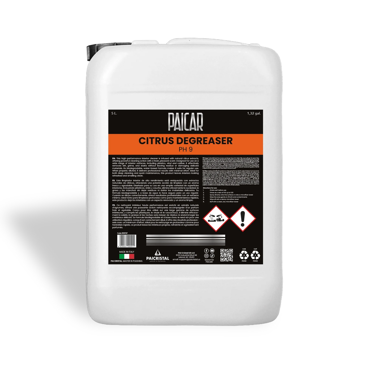 Paicar Citrus Degreaser 5L Main image