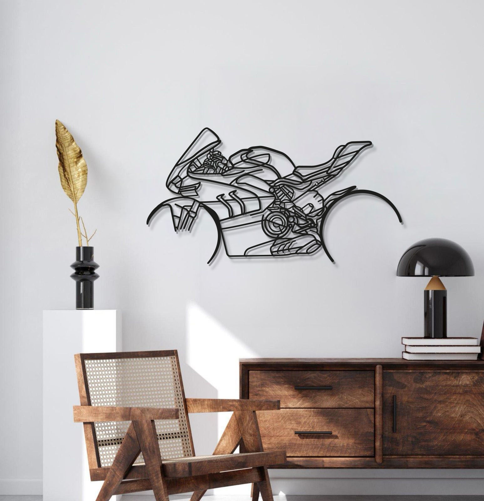 V4SP Metal Motorcycle Wall Art - MT1105 Secondary image