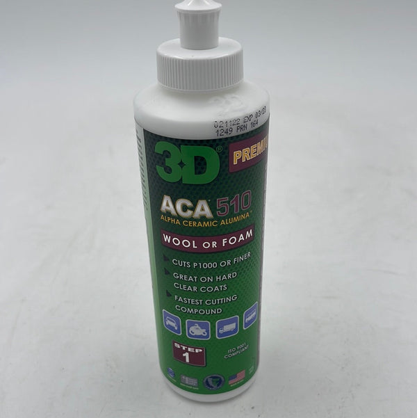 3D ACA 510 Rubbing Compound G2 bottle front view