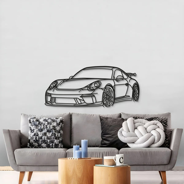 911 GT3 Model 991 Perspective Metal Car Wall Art  - MT0852