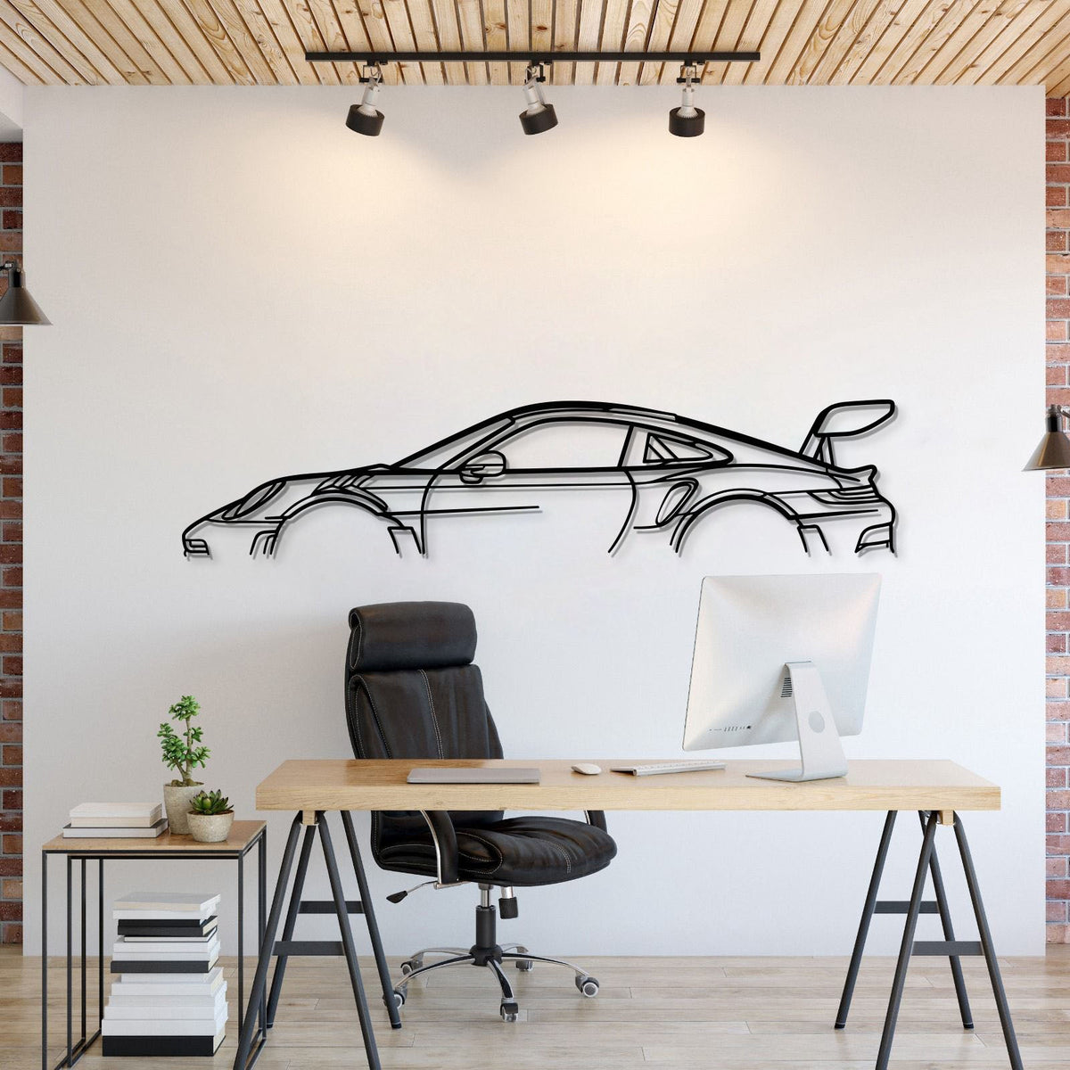 911 GT3 RS Model 992 Metal Car Wall Art  - MT0860 Main image