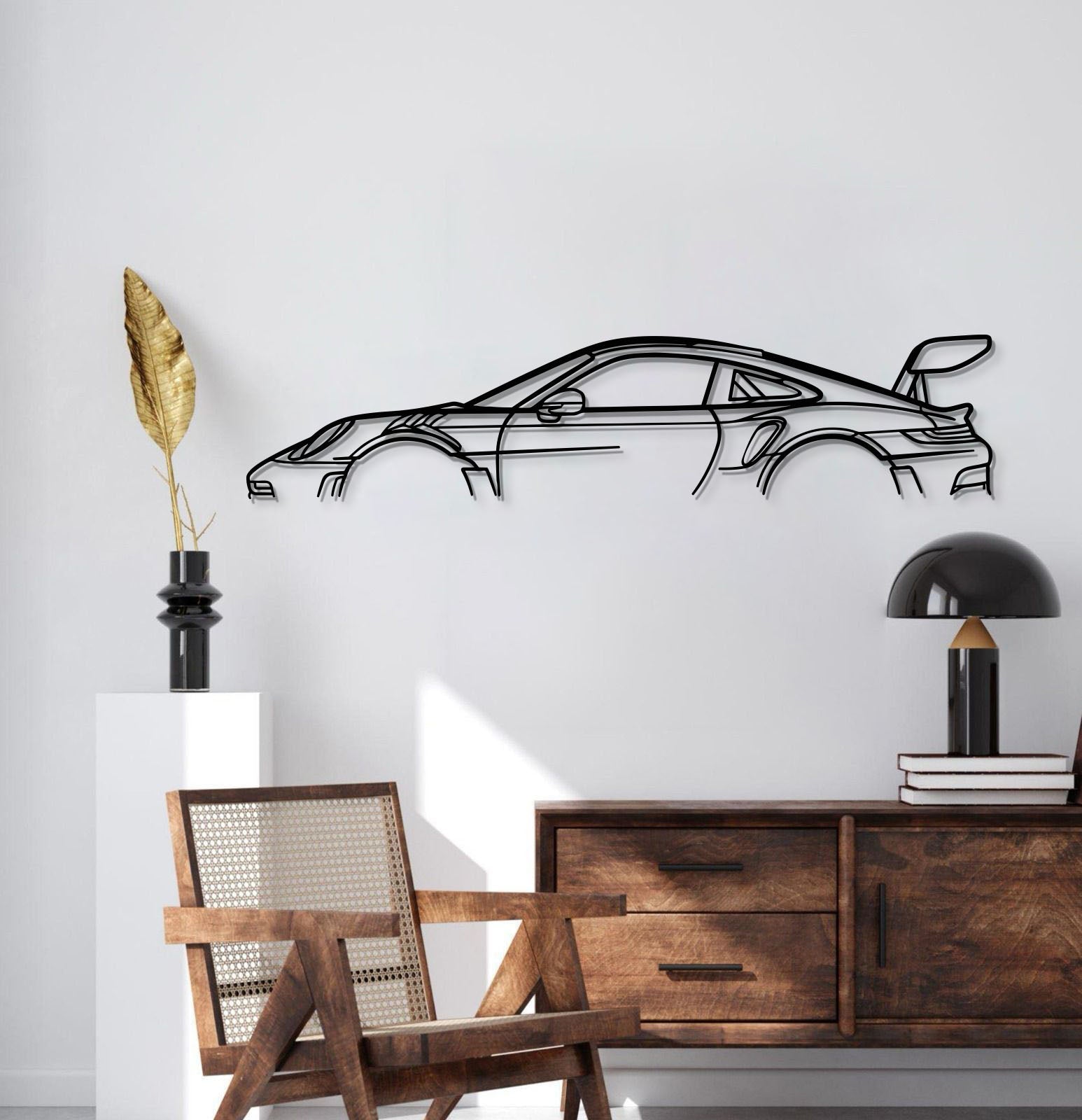 911 GT3 RS Model 992 Metal Car Wall Art  - MT0860 Secondary image