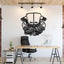 S65 V10 Metal Engine Block Wall Art front view