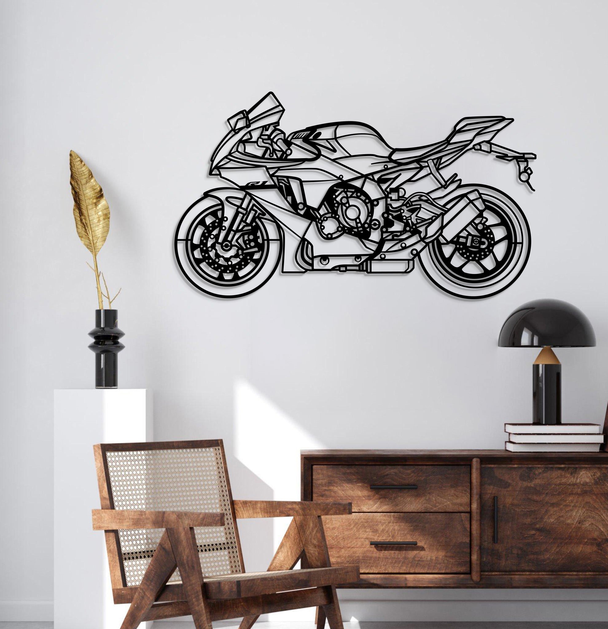 2024 YZF-R1 Metal Motorcycle Wall Art - MT1424 Secondary image